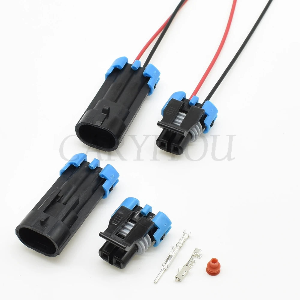 2 hole automotive temperature sensor socket terminal detail for stable signal connection