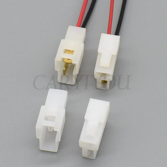 2 pin 6.3mm electrical terminal connector detail for stable automotive connections
