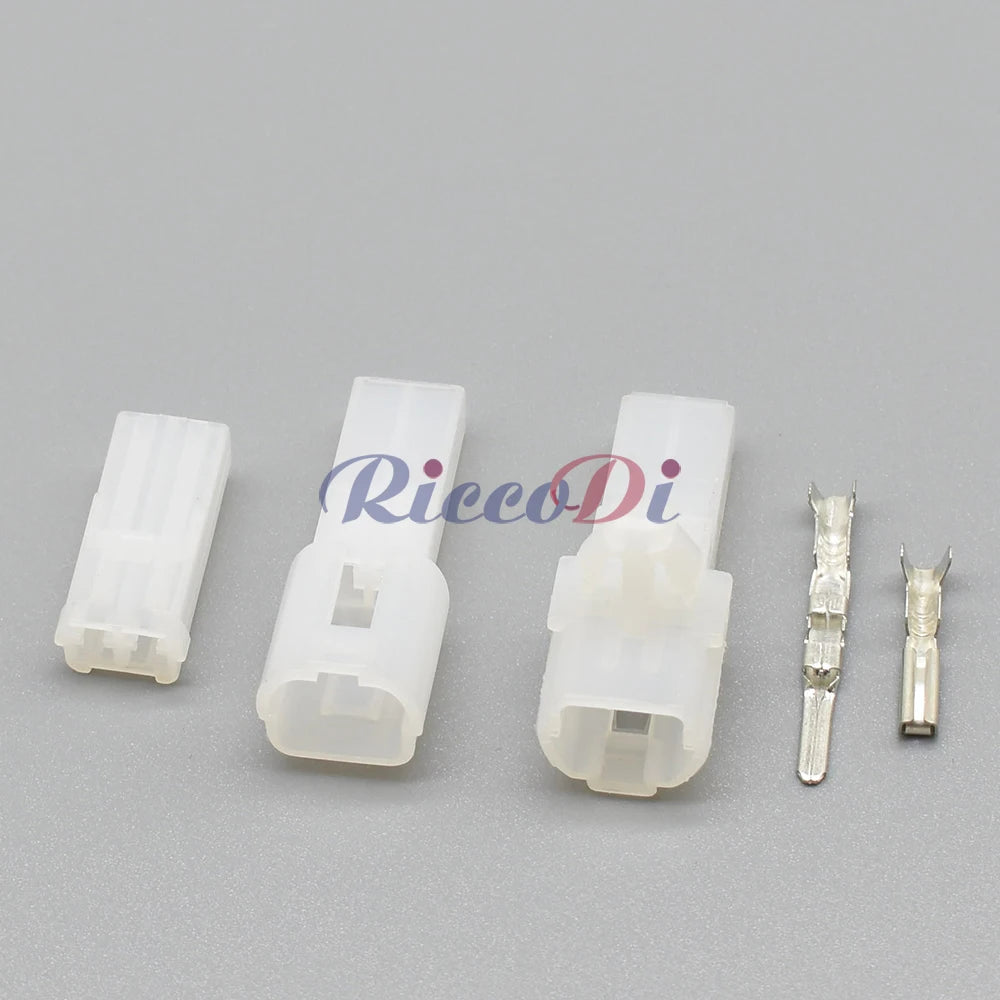2 pin automotive audio connector terminal detail for secure wiring of tweeter or starter