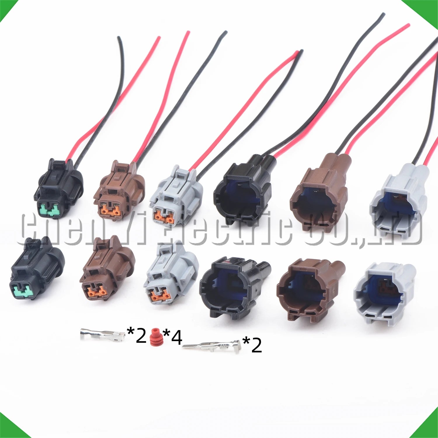 2 pin automotive ABS sensor connector wire harness plug for vehicle sensors