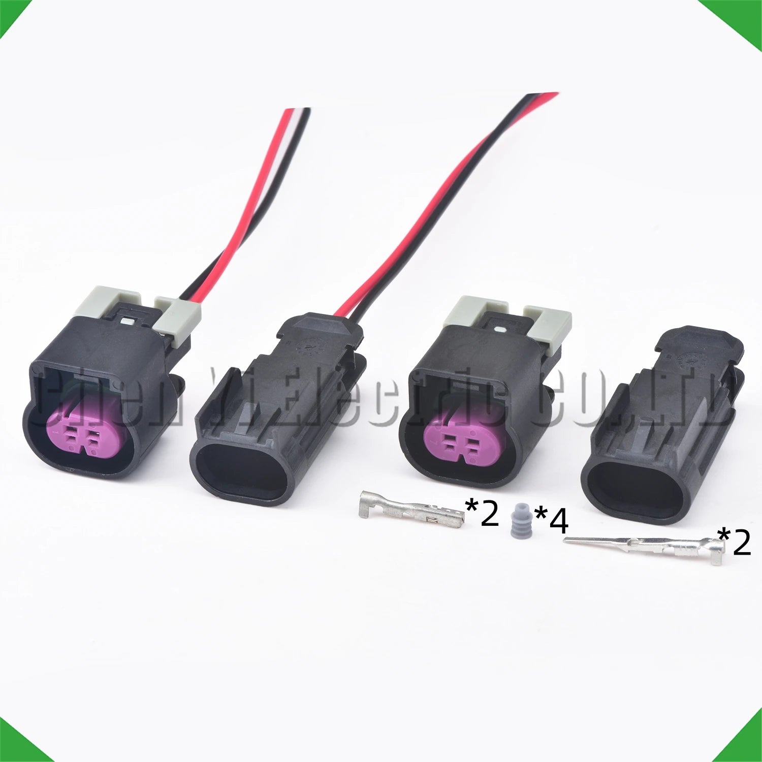 2 pin automotive waterproof connector wiring harness