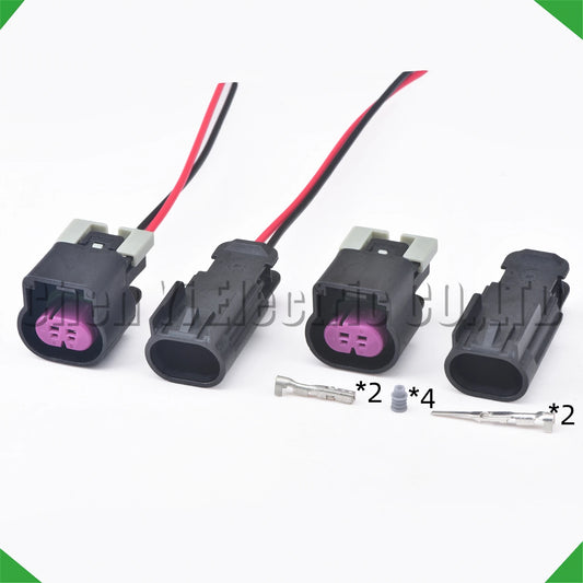 2 pin automotive waterproof connector wiring harness
