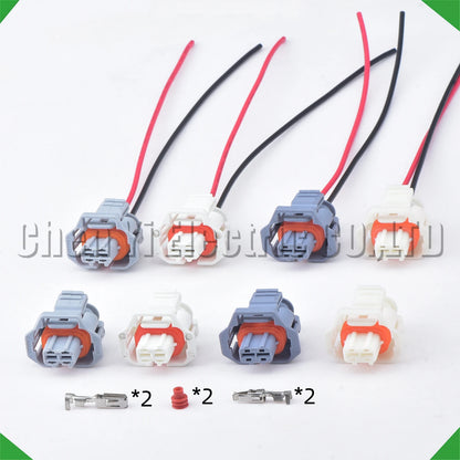 2 pin fuel injector connector plug socket