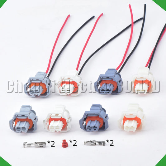 2 pin fuel injector connector plug socket