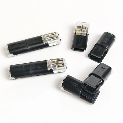 2 pin solderless LED wire connector for LED light cable connection applications