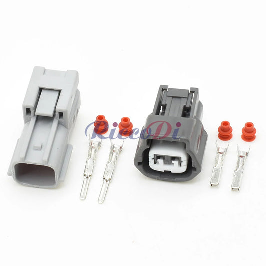 2 pin male and female plug designed for secure automotive ECT wiring connection