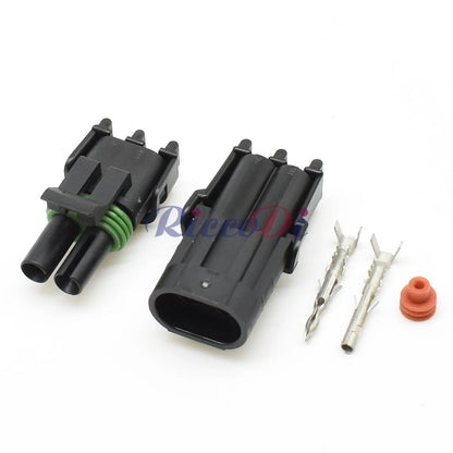 2 pin male female injector plug for motorcycle and automotive applications