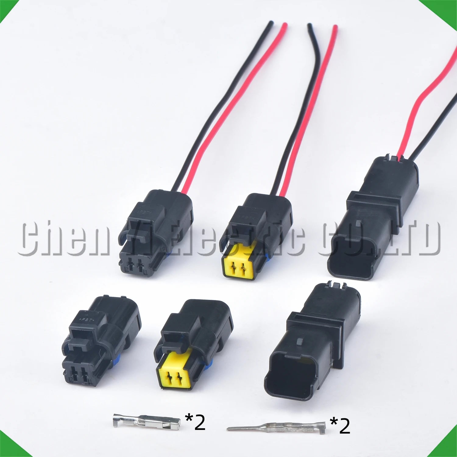 2 pin waterproof automotive connector plug