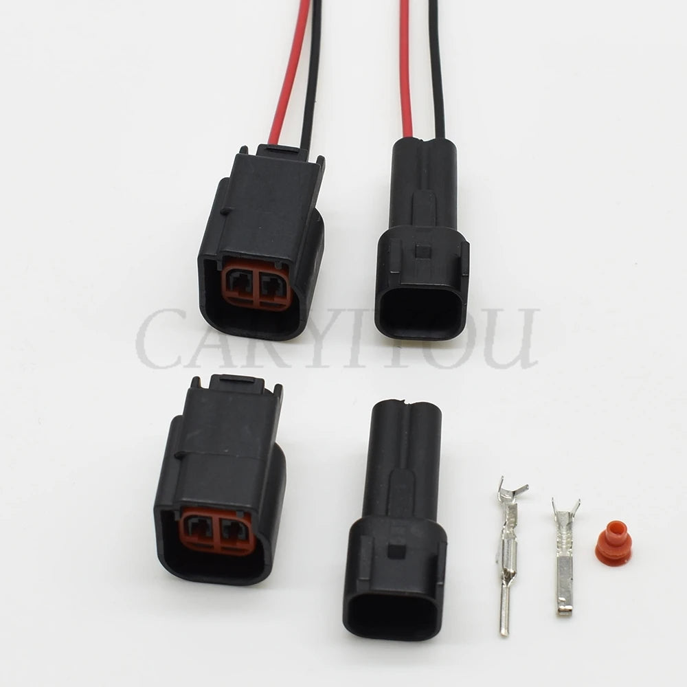 2 pin waterproof automotive electrical connector terminal detail