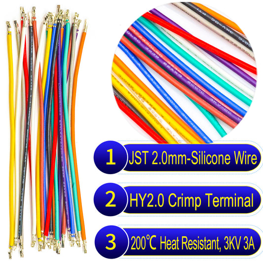 2.0mm (compatible with JST HY connectors)