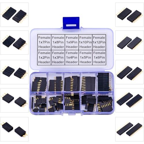 2.54mm Female Pin Header Single Row DIP Connector Kit