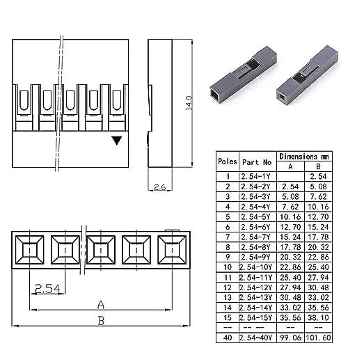 2.54mm Male Female Jumper Wire Connector Kit 3