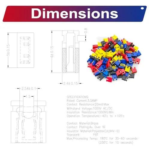 2.54mm Male Female Jumper Wire Connector Kit 4