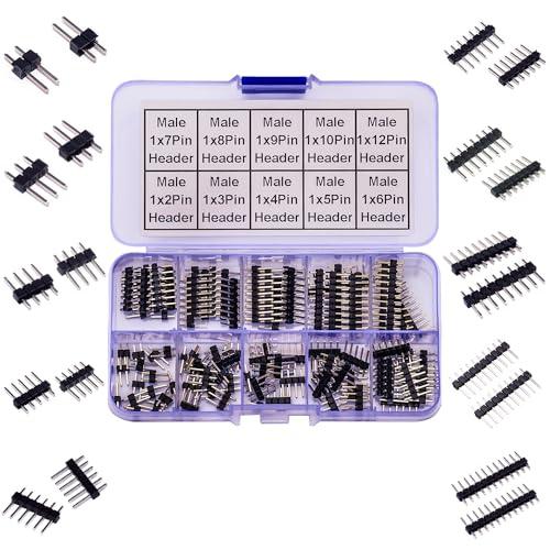 2.54mm Male Pin Header Single Row DIP Connector Kit