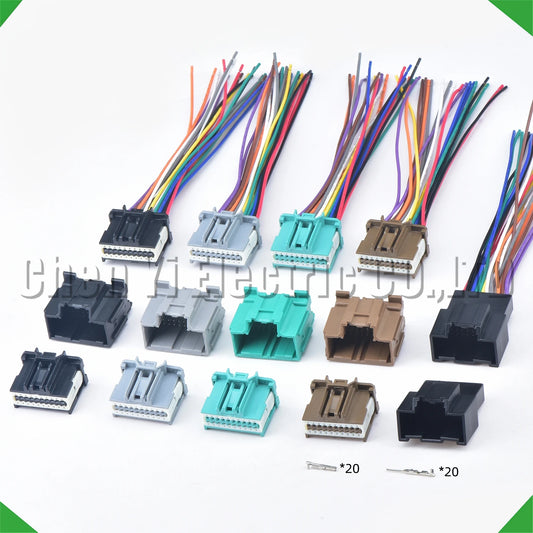20 pin automotive audio amplifier connector PCB plug