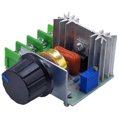 2000W AC 220V PWM motor speed controller module with SCR voltage regulator, dimmer and thermostat electronic control for DIY electronics and motor projects
