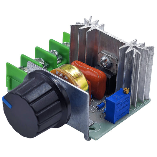 2000W AC 220V PWM motor speed controller module with SCR voltage regulator, dimmer and thermostat electronic control for DIY electronics and motor projects