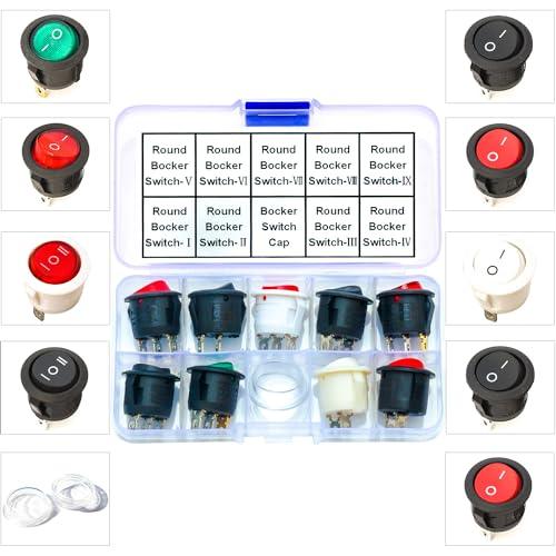 20mm Round Rocker KCD1 Switch Round Rocker switch