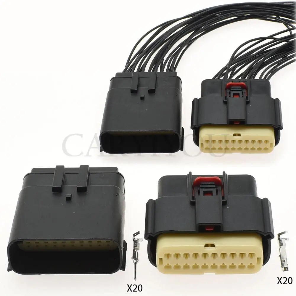 20Pin automobile headlamp waterproof socket car wiring harness connector for Buick 33482-2132 33472-2001