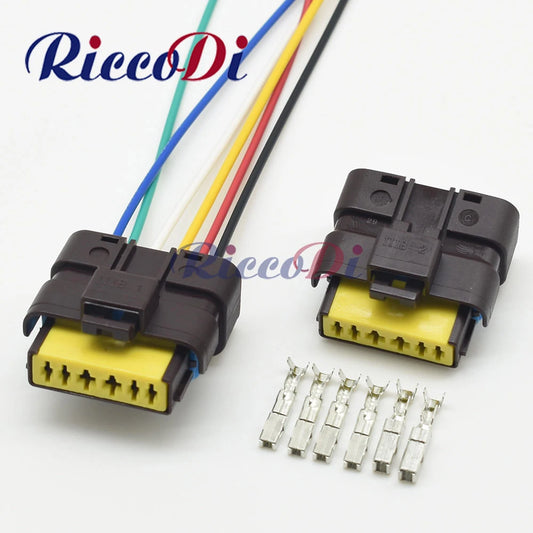 211PC069S0190 6 pin waterproof fuel pump connector for automotive wiring