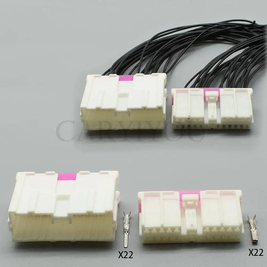 22 Hole female male car DVD plug auto audio wire cable socket DJ7221Y-2-11/21