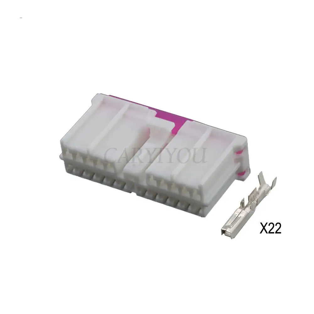 22 Hole female male car DVD plug showing locking structure DJ7221Y-2-11/21
