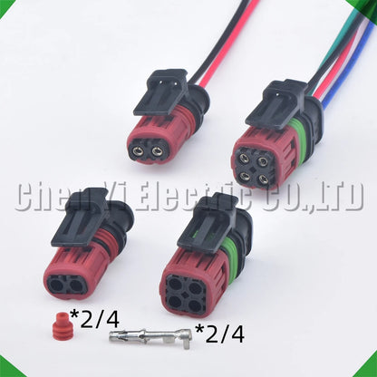 2/4 pin fuel injector and sensor connector 22248490