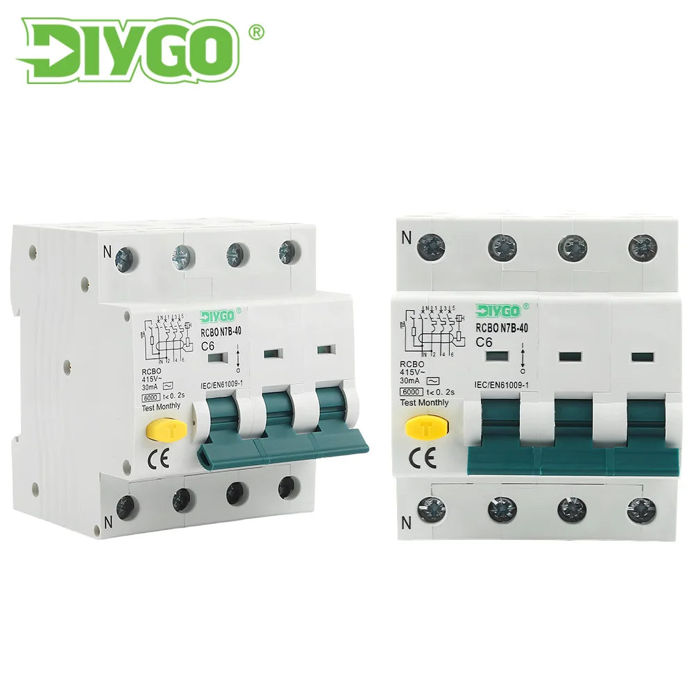 240V residual current circuit breaker for safe electrical systems