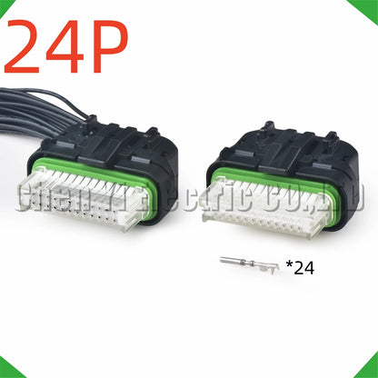 24 Pin automotive connectors ECU headlight wire harness plug 12129225 for GMC and Cadillac vehicles