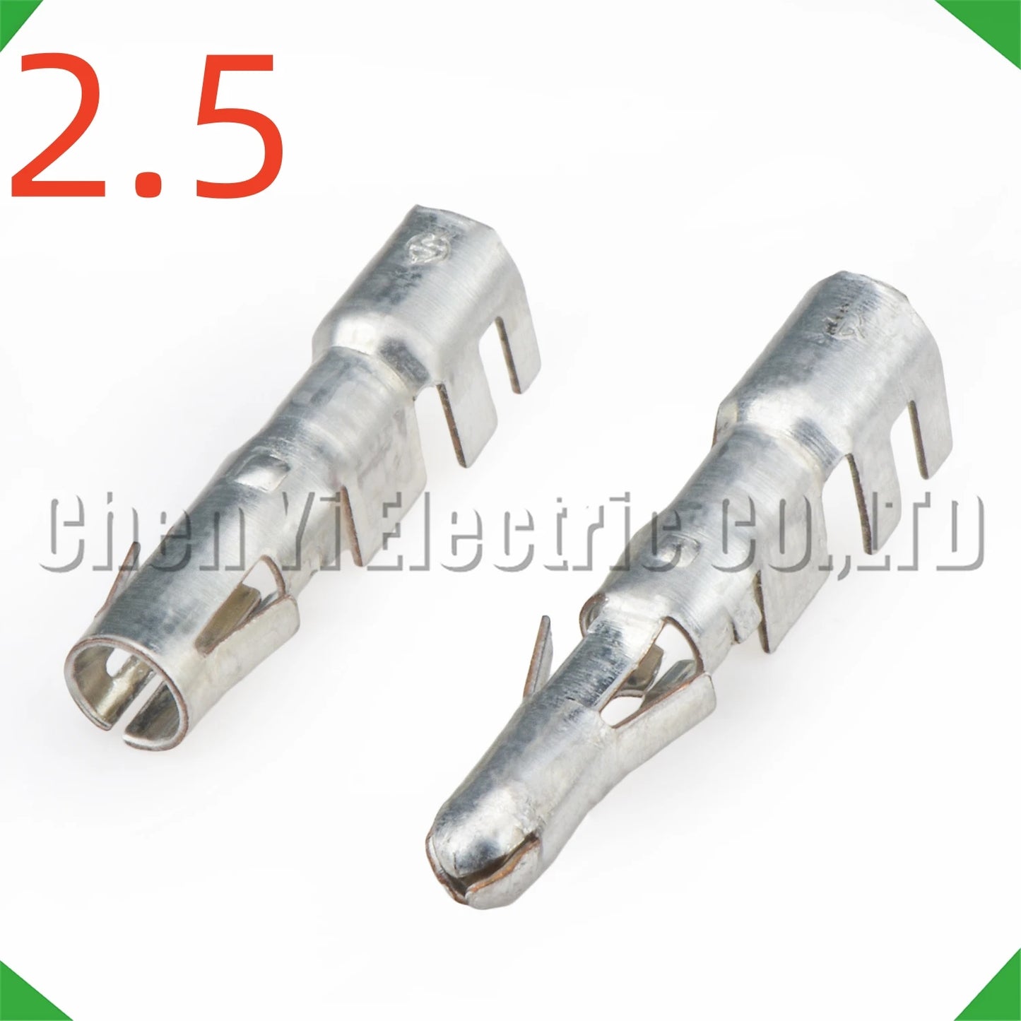 2.5mm male and female crimp pins for automotive connectors