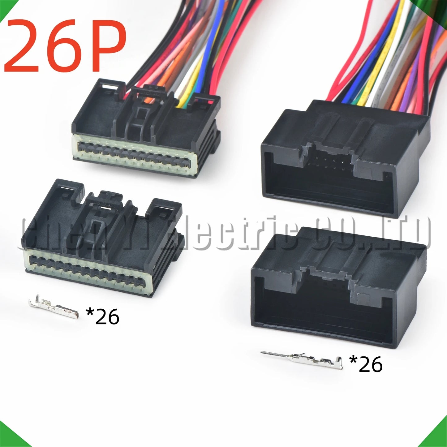 26 Pin automotive connectors, full LCD instrument panel wire harness plug 7287-2043-30 for Ford Mondeo and Focus