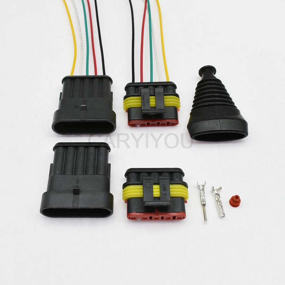 282089-1 282107-1 Superseal 5 pin waterproof auto plug connector male female for cars