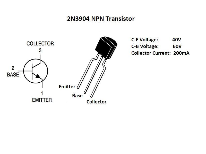 2N3904 NPN General Purpose Transistor (10-Pack)