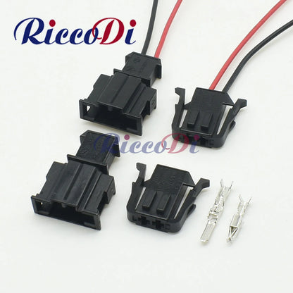 3.5mm 2 pin automotive wire harness connector ABS sensor plug for VW Audi