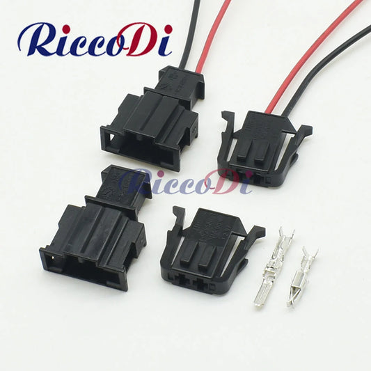 3.5mm 2 pin automotive wire harness connector ABS sensor plug for VW Audi