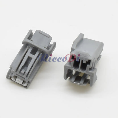 Durable housing detail of 2P automotive unsealed socket for reliable car wiring harness connection