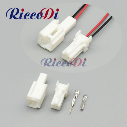 Automotive 2 pin 1.2mm wire harness connector with waterproof male and female socket for secure electrical connections