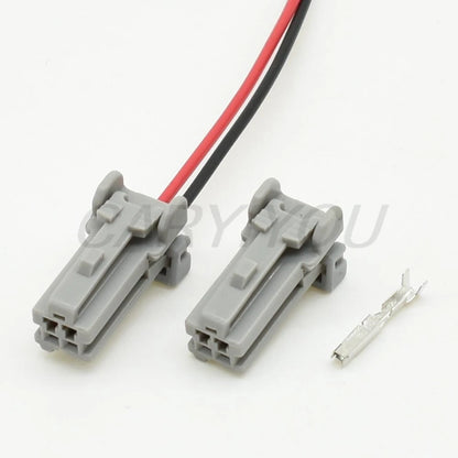 Automotive 2 pin 1.2mm wire harness connector installed on vehicle for reliable electrical performance