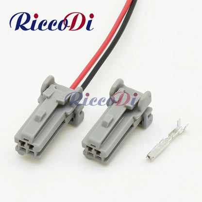 Automotive 2 pin 1.2mm wire harness connector with waterproof male and female socket for reliable vehicle wiring