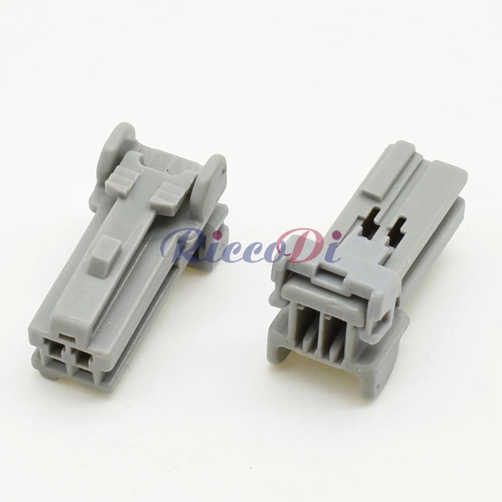 Detailed view of terminals on automotive 2 pin 1.2mm wire harness connector for strong electrical contact