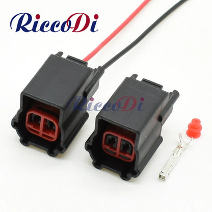 Automotive 2 pin 1.5mm wire harness connector with waterproof male and female socket for secure vehicle wiring