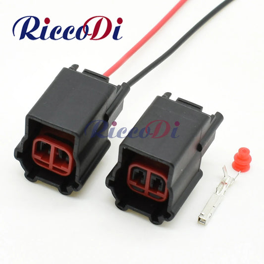 Automotive 2 pin 1.5mm wire harness connector with waterproof male and female socket for secure vehicle wiring