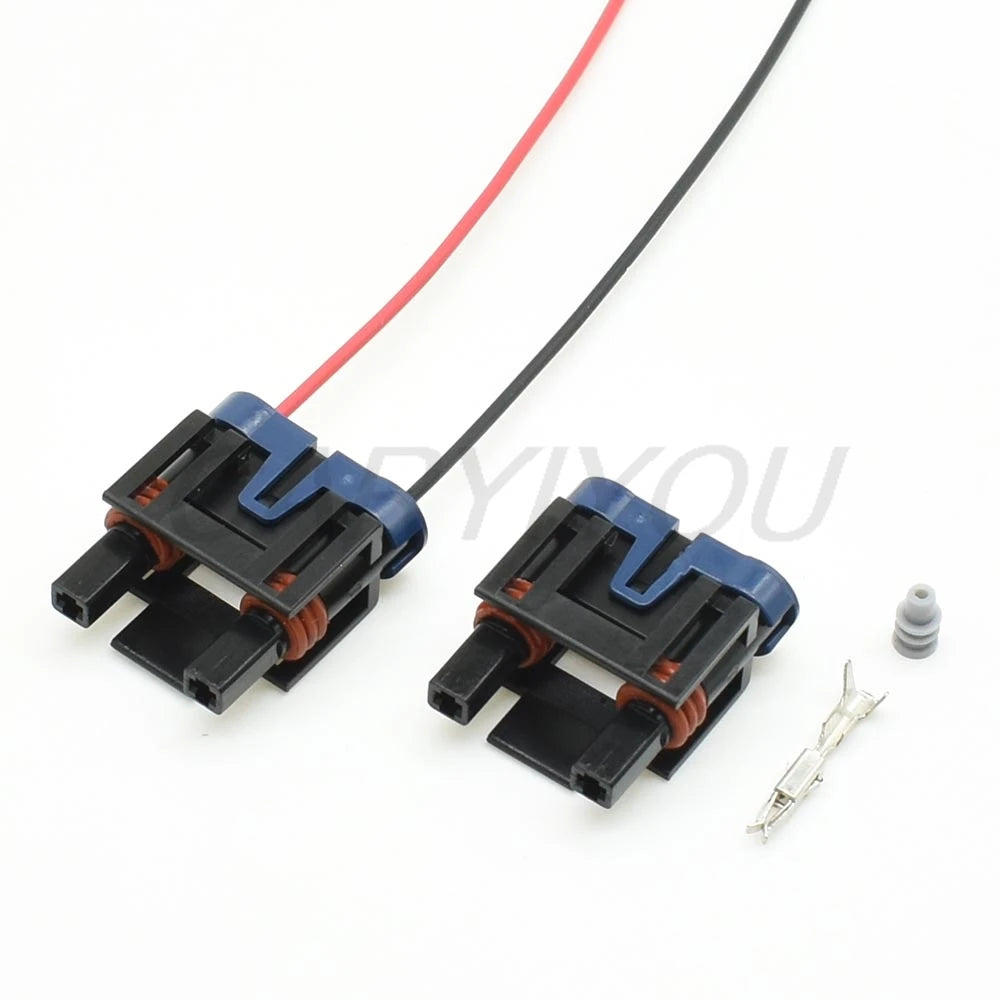 Automotive 2 pin 1.5mm wire harness connector installed on vehicle for reliable long-term electrical performance