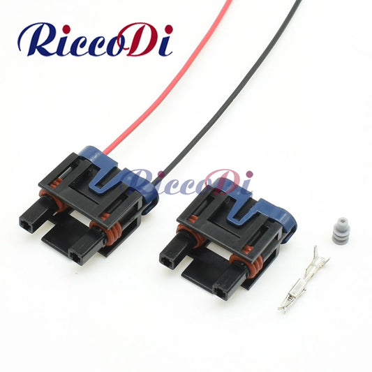 Automotive 2 pin 1.5mm wire harness connector with waterproof male and female socket for secure vehicle wiring