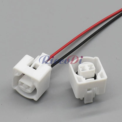 Waterproof design of white 2 pin automotive intake air temperature sensor connector ensures reliable electrical performance