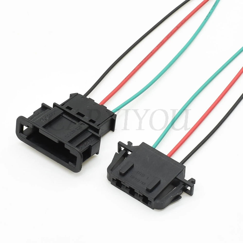 2-Pin air conditioner blower motor connector with cable showing flexible automotive wiring setup