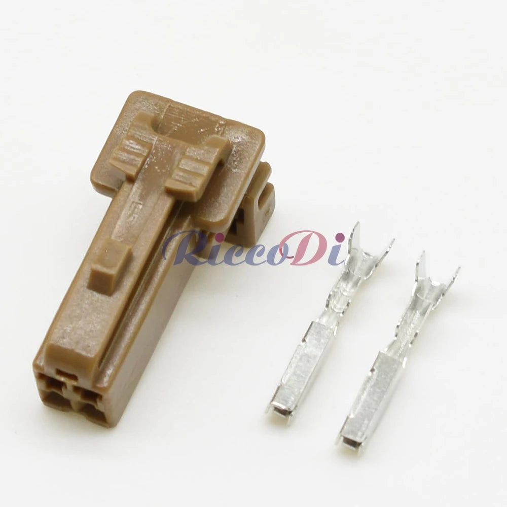 Durable housing of 2 pin automotive wire connector designed for long term vehicle use