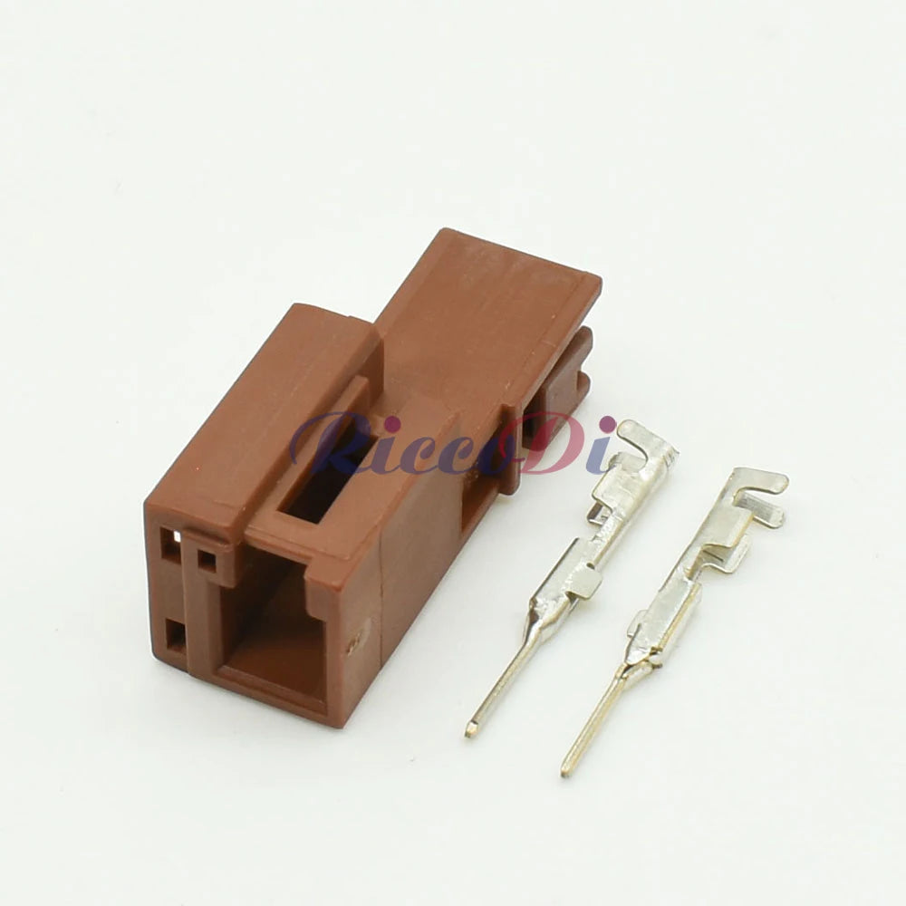 Detailed view of terminal structure for 2 pin automotive wire connector ensuring stable electrical contact