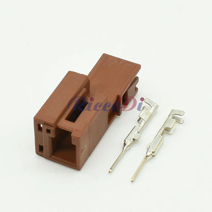 Detailed view of terminal structure for 2 pin automotive wire connector ensuring stable electrical contact