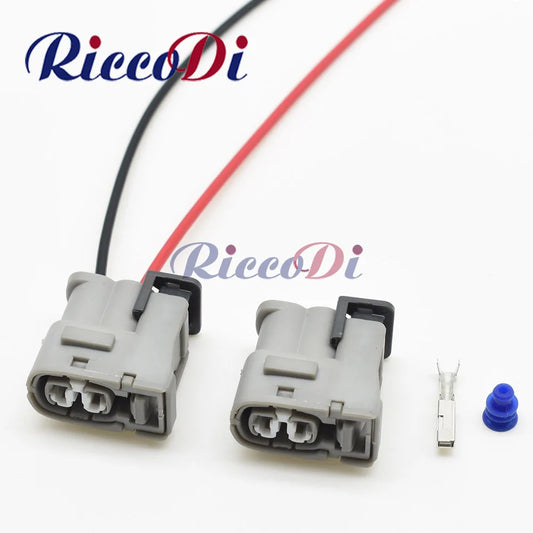 2-Pin automotive plug connector for Hyundai Elantra ignition coil and injector showing full plug design